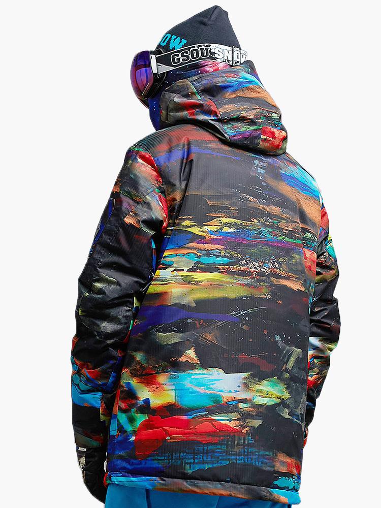 Men's Colorful Windproof Waterproof Snowboard Jacket Winter Warm