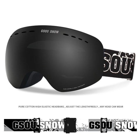 Ski Goggles For Snowboard Snowmobile Skate - Anti Fog UV Protection OTG Over Glasses