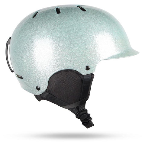 Gsou Snow Electroplating green Ski Helmet, Integrally Lightweight EPS Snowboard Ski Riding Protective Gear