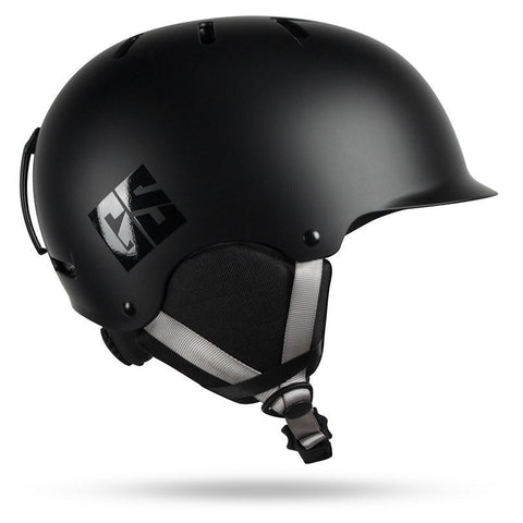 Gsou Snow Black Ski Helmet, Integrally Lightweight EPS Snowboard Ski Riding Protective Gear